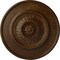 Ekena Millwork Floral Ceiling Medallion, Hand-Painted Root Beer Crackle, 23 1/2"OD x 2 3/4"P CM23FLRBC - alternate 1